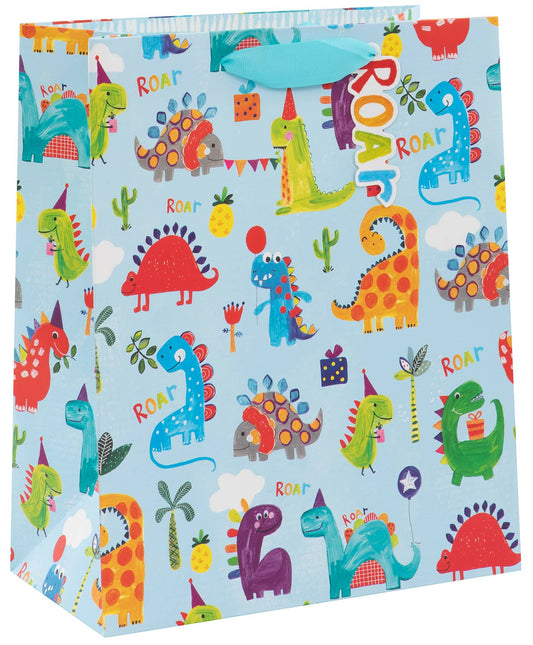 Gift Bag DINOSAUR ROAR large