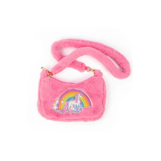 Rainbow Cuddle Crossbody Purse Pink
