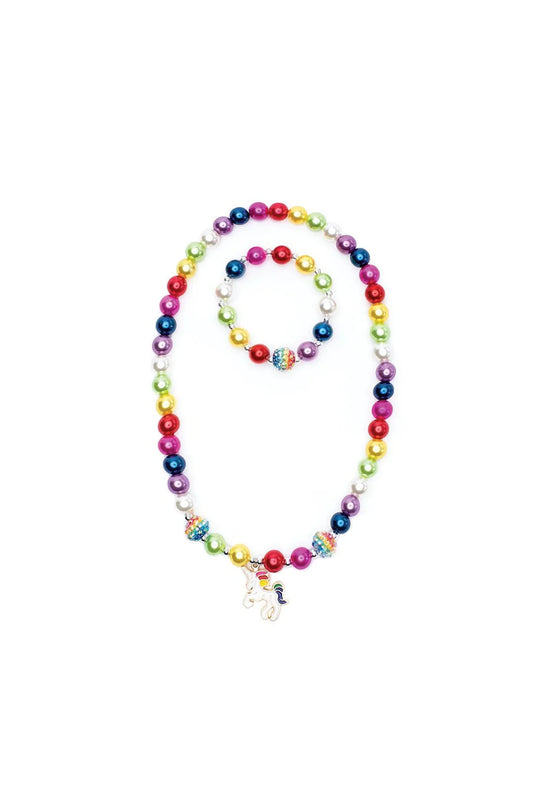 Great Pretenders - Gumball Rainbow Necklace & Bracelet
