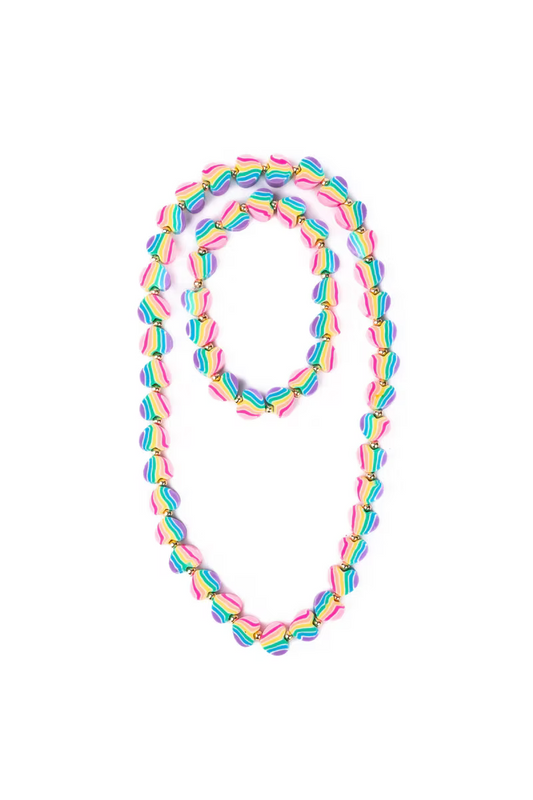 Great Pretenders - Heart of Many Colours Necklace & Bracelet Set