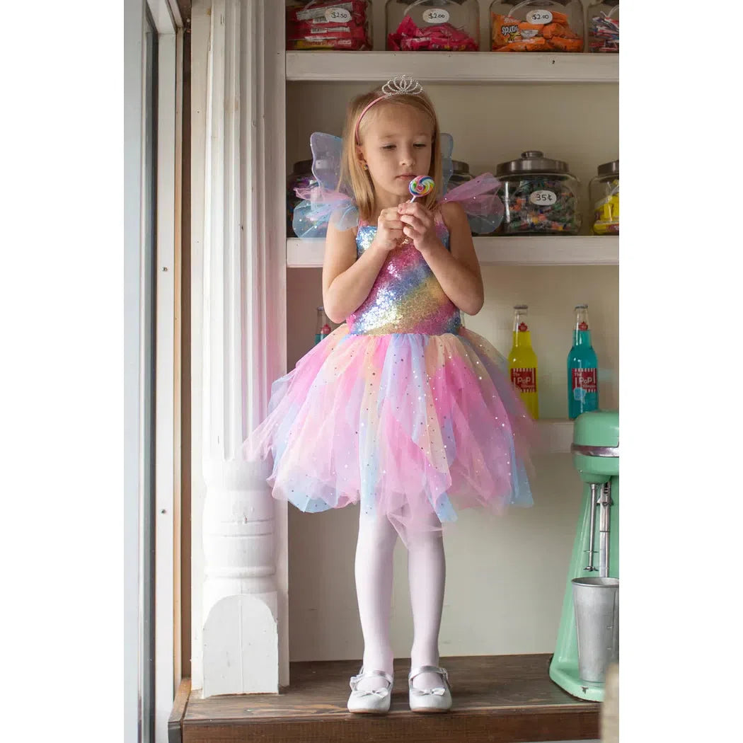 Great Pretenders - Rainbow Fairy Dress & Wings