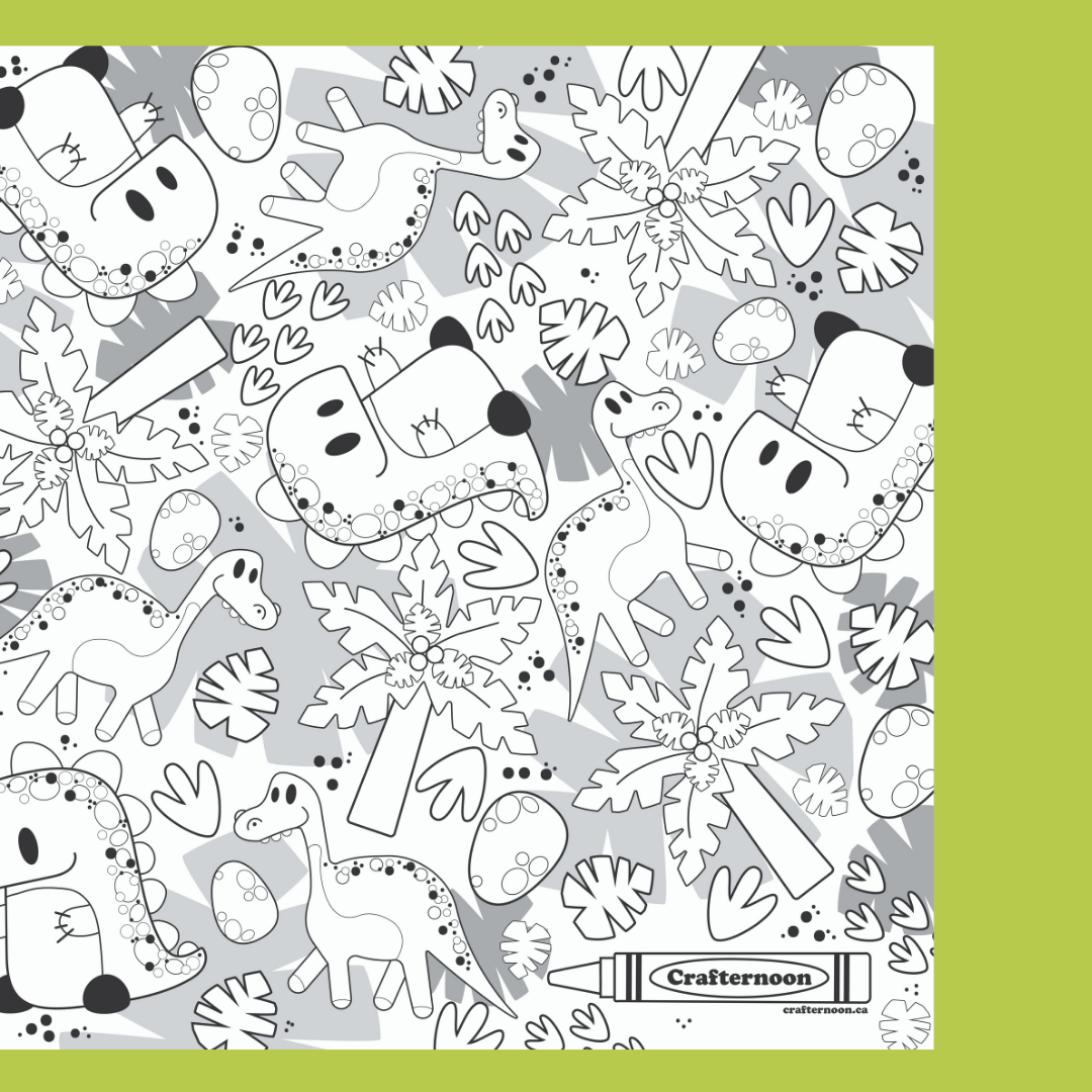 Dinosaurs Mini Colouring Poster