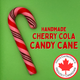 Cherry Cola Large Handmade Candy Canes