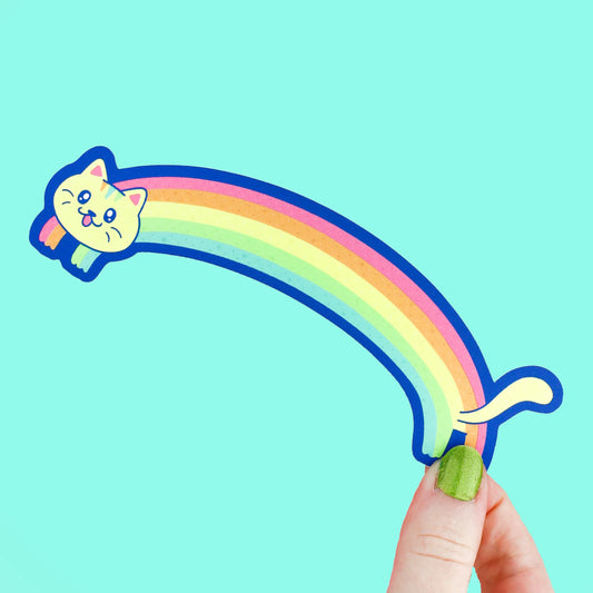 Rainbow Cat Long Bookmark