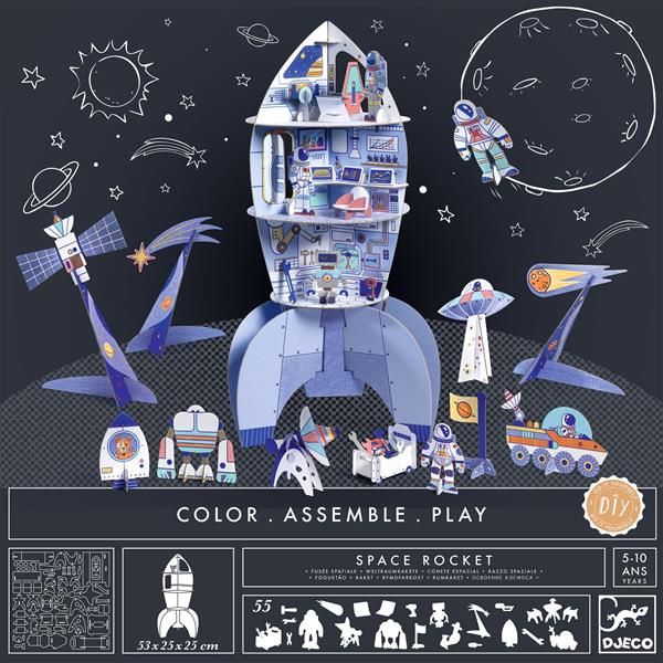 Color Assemble Play / Space rocket
