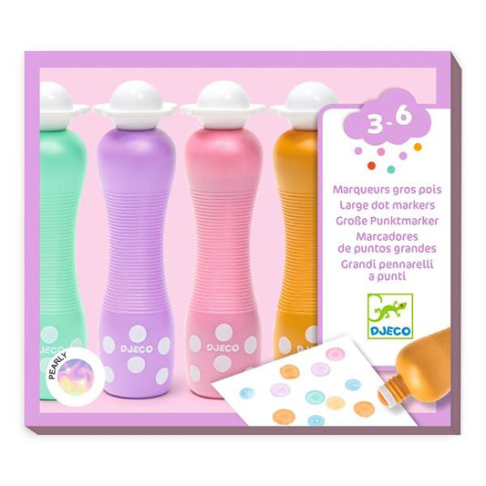 Large dot markers / Pearly (4 markers)