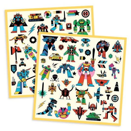 Metallic Stickers / Robots