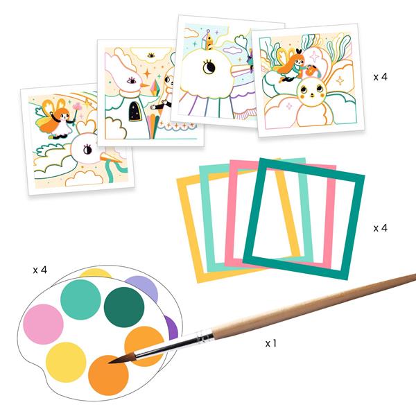 Cards to paint / Magical garden