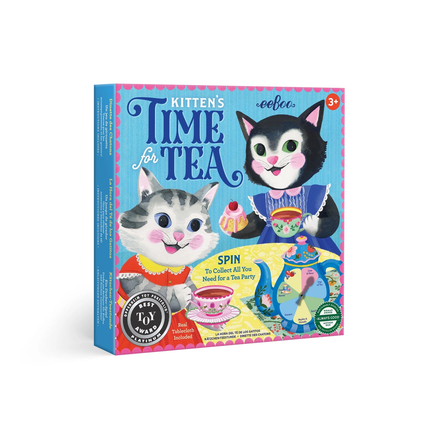 Eeboo - Kitten's Time for Tea Spinner Game