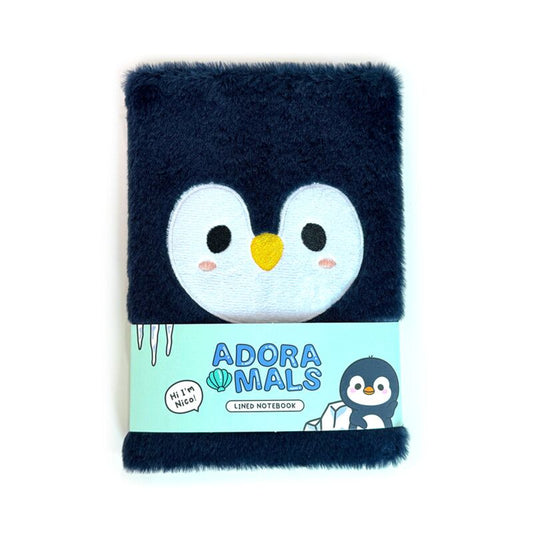 Adoramals Penguin Fluffies Plush Notebook