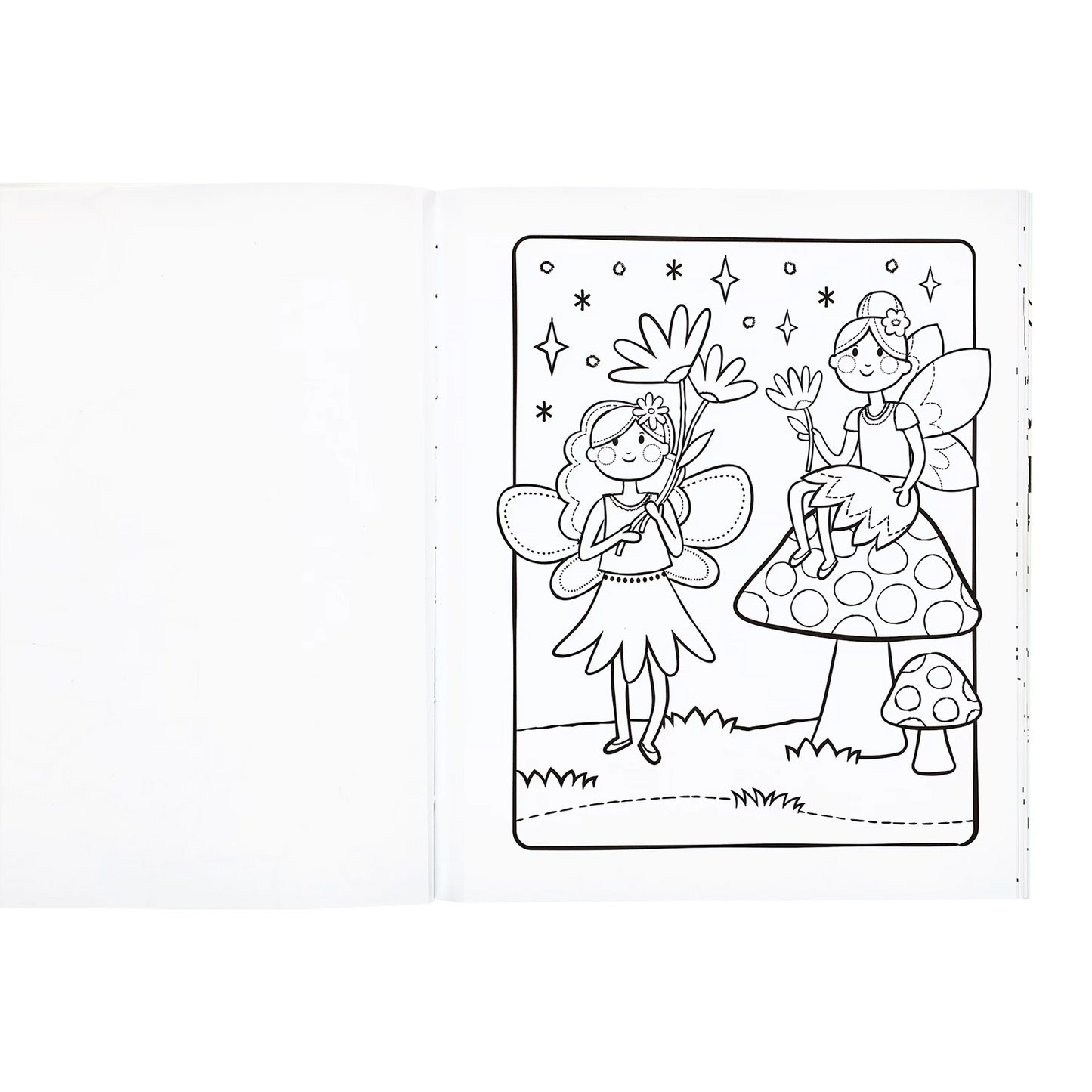 Princesses and Fairies Coloring Book