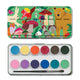Mushrooms 12 Watercolors Tin