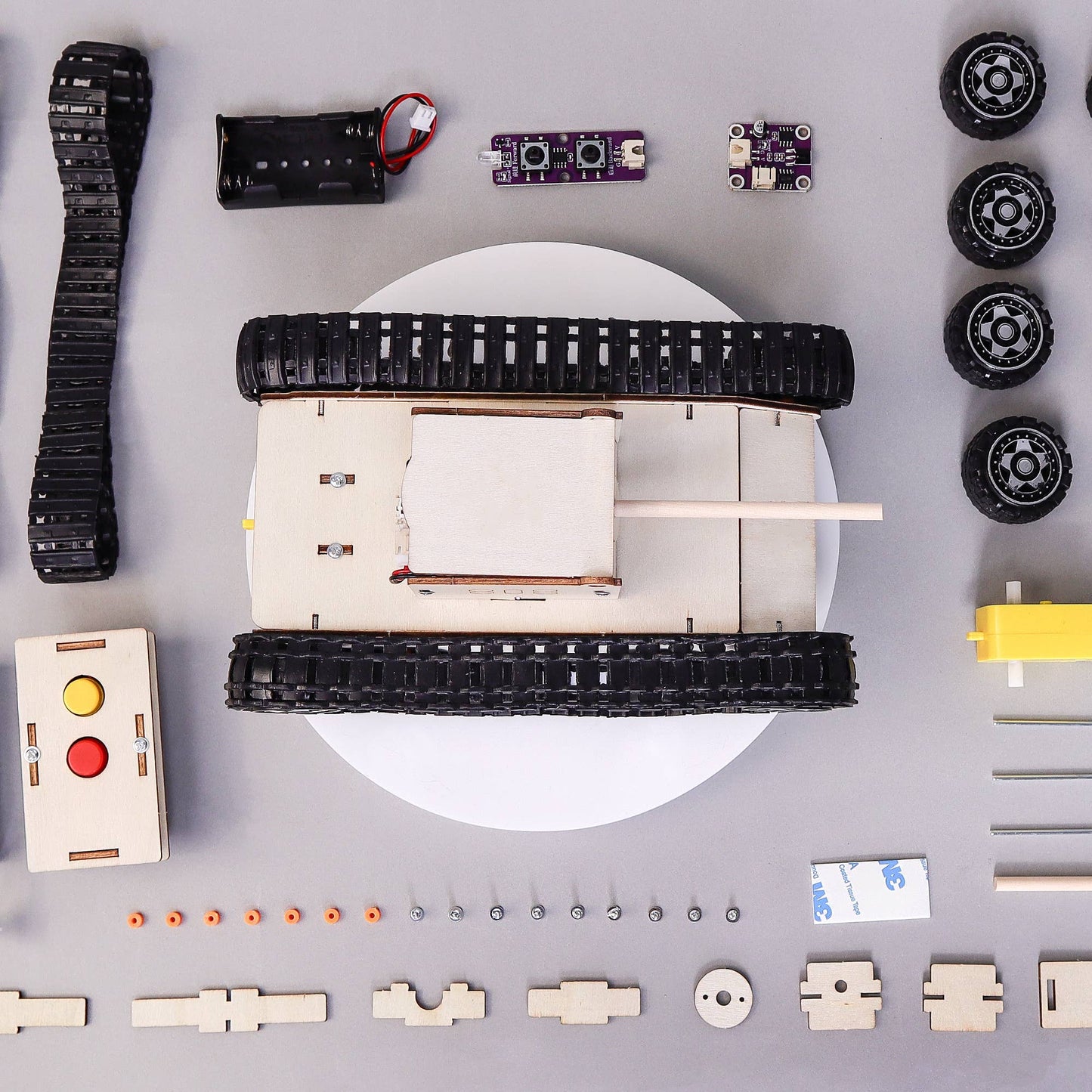 Remote Controlled Tank DIY Kit, STEM Toy, Craft Kit for Kids