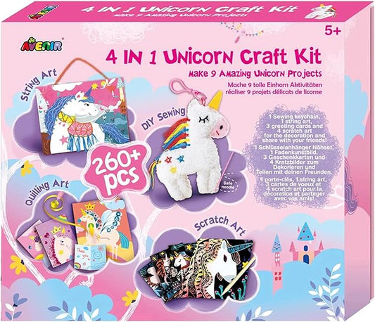 4-in-1 Unicorn Craft Kit (by Avenir)