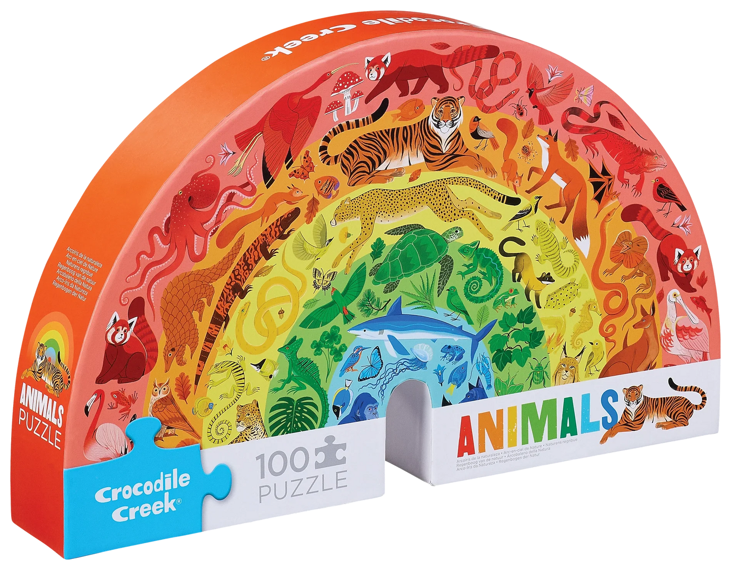 100 PC Puzzle: Rainbow Animals