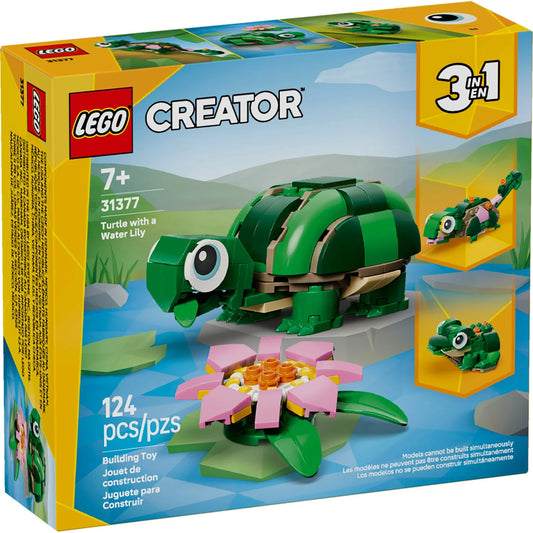 Lego: Turtle with a Water Lily Flower