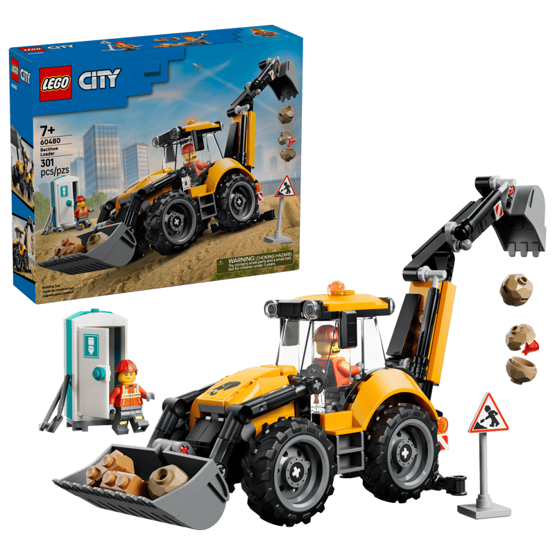 Lego - Yellow Backhoe Loader