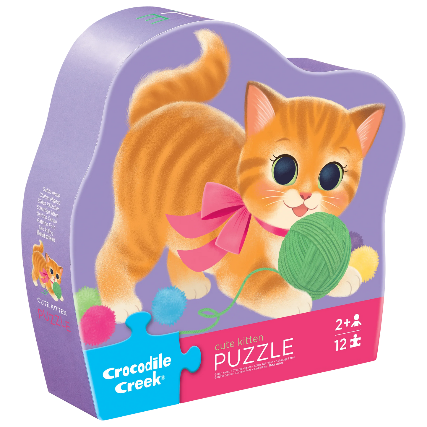 12-Pc Mini Puzzle - Cute Kitten