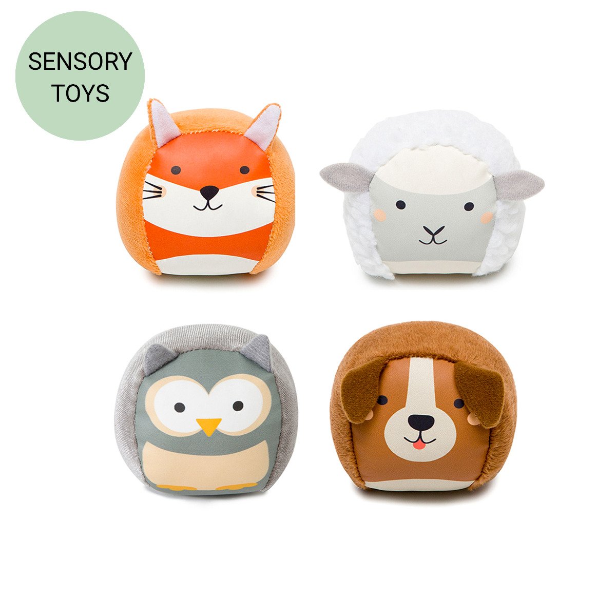 Little Big Friends Roly Poly Balls Forest Set of 4