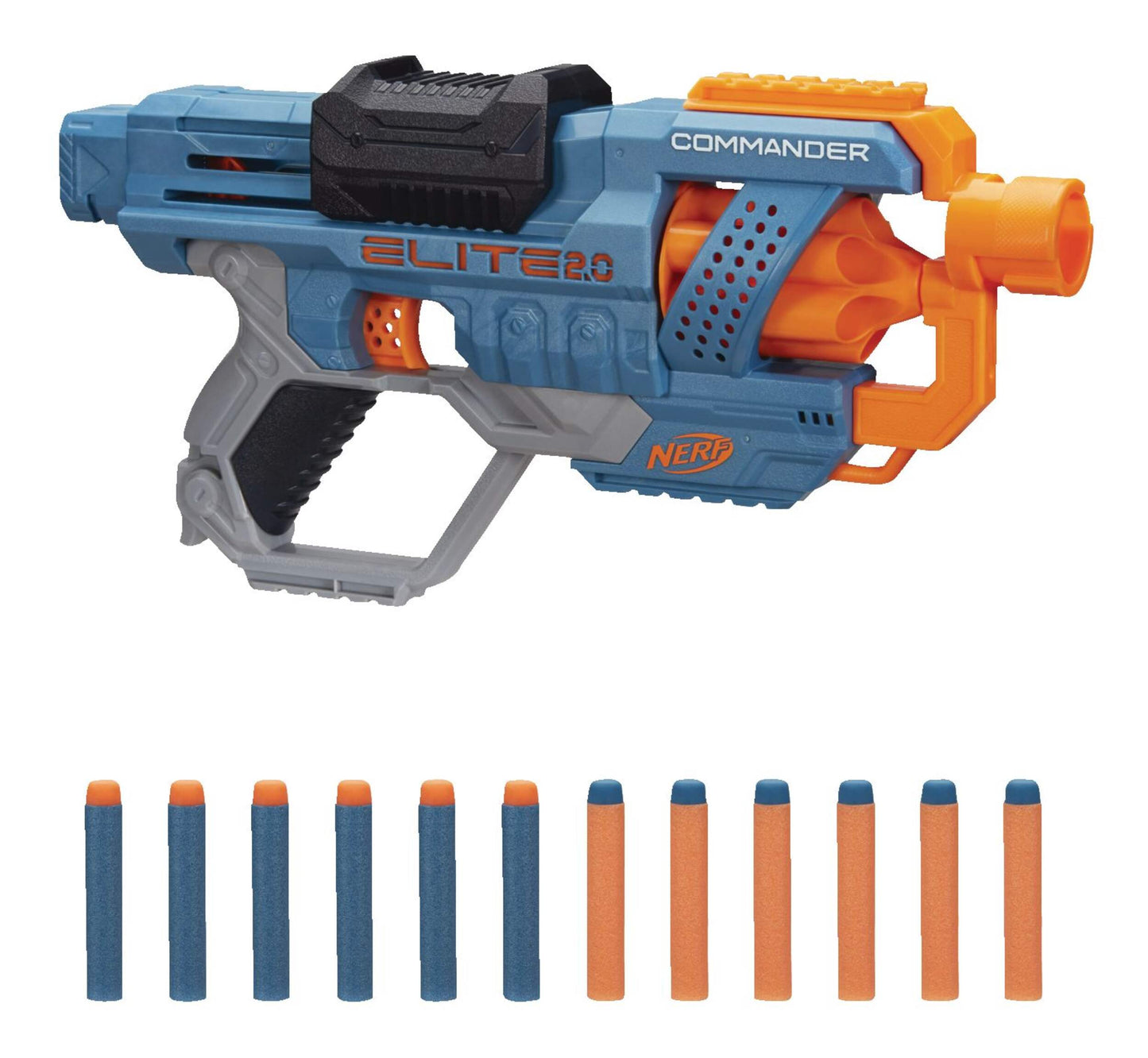 NERF Elite 2.0 Commander RD-6 Blaster With 12 NERF Darts and 6-Dart Rotating