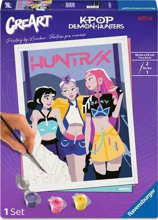 KPop Demon Hunters CreArt, Painting by Numbers