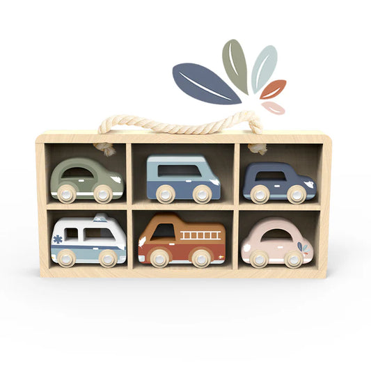 Speedy Monkey - Car Display case w/ 6 vehicles