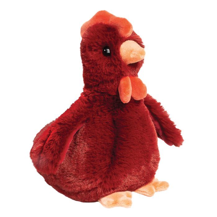 Douglas Toys - Mini Rhodie Soft Red Chicken