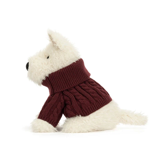 Jellycat - Munro Scottie Dog 'Winter Jumper'