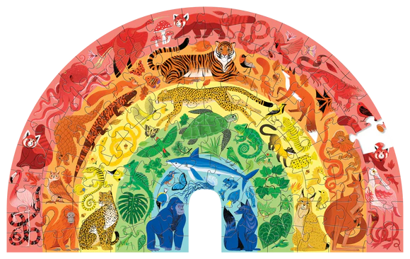 100 PC Puzzle: Rainbow Animals
