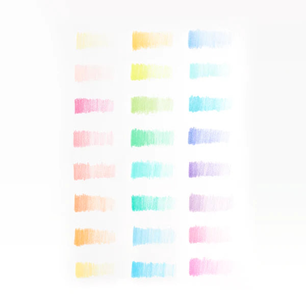 Ooly - Pastel Hues Colored Pencils - Set of 24
