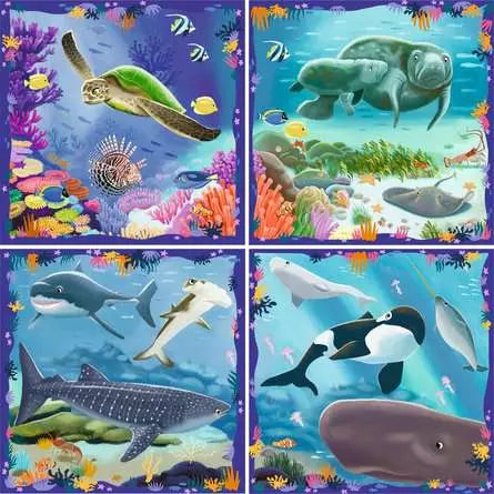 Puzzle Up Ocean Life - 64, 72, 81, and 90 pc
