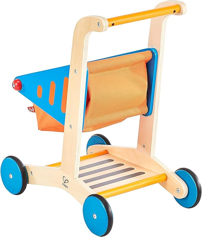 Hape Kid's Wooden Shopping Cart