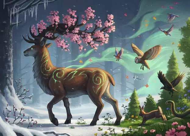 Deer of Spring - 1000 Pieces