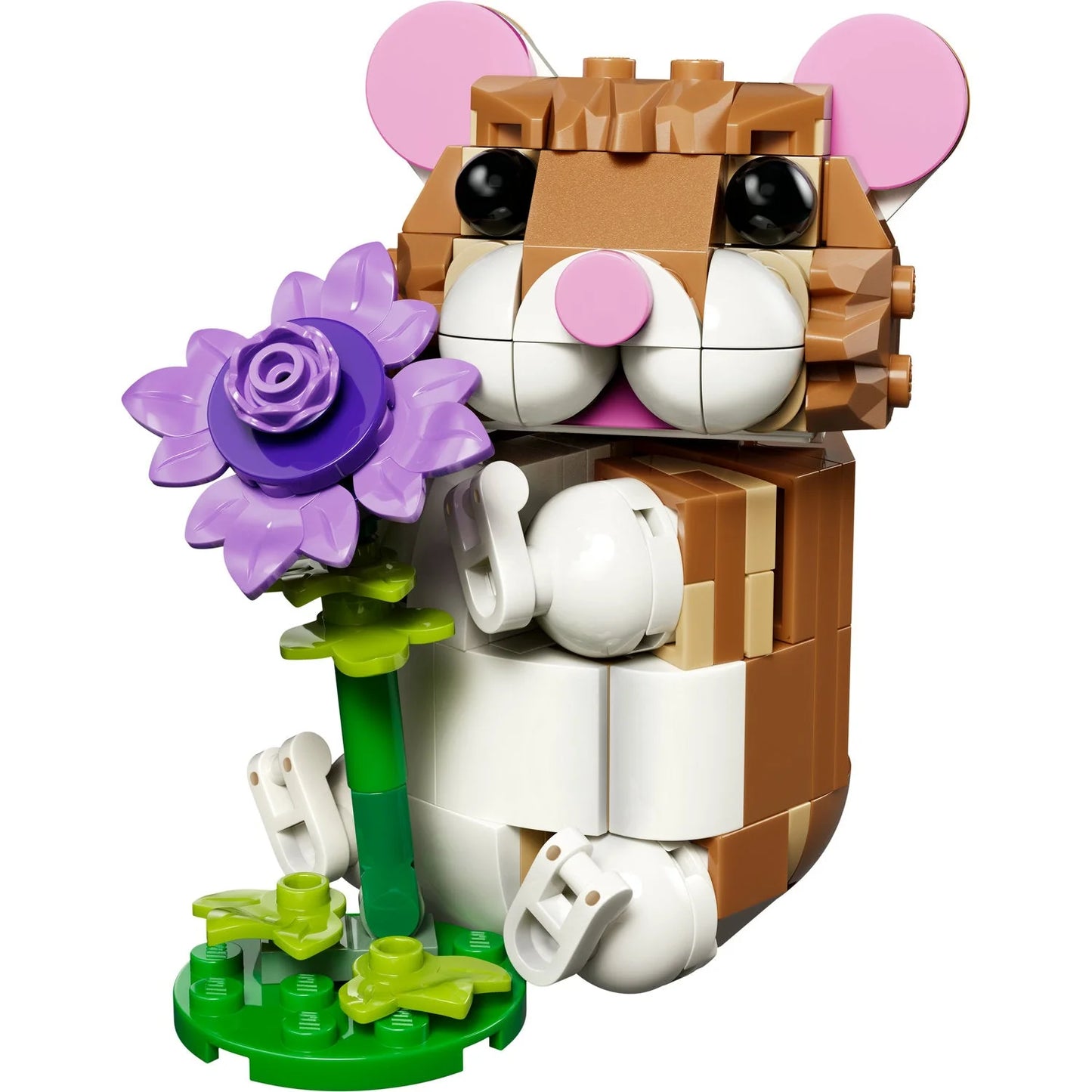 Lego: Cute Hamster with a Flower