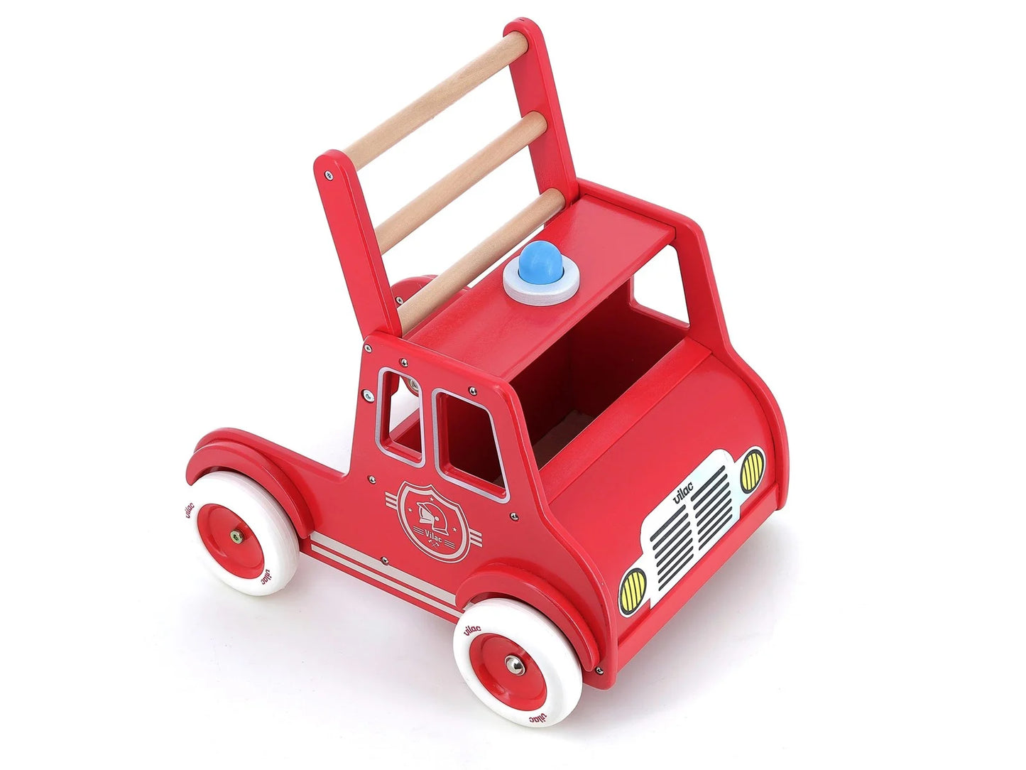 Vilac Push-Along Trolley Fire Truck