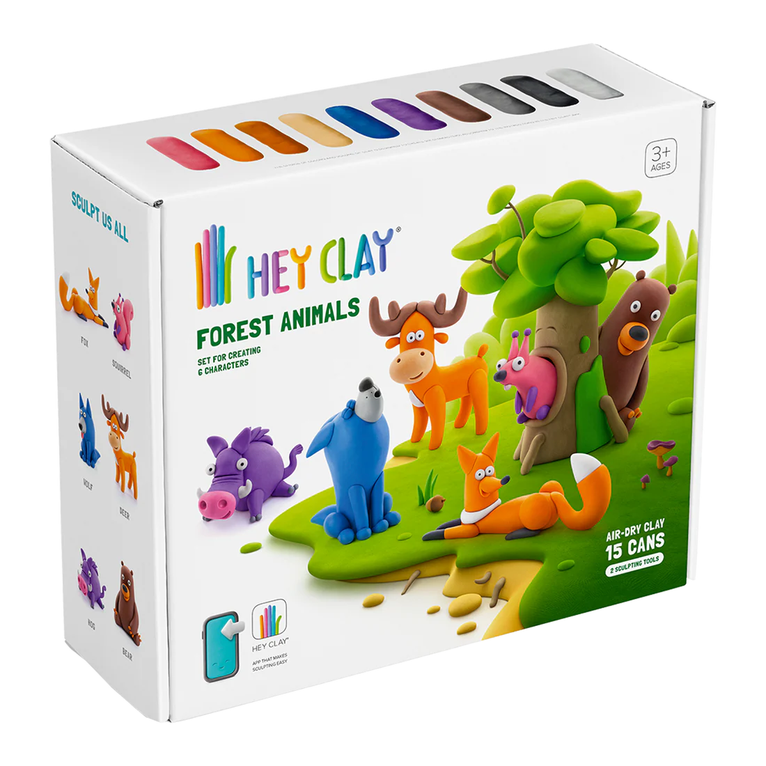 CLAY SET - FOREST ANIMALS