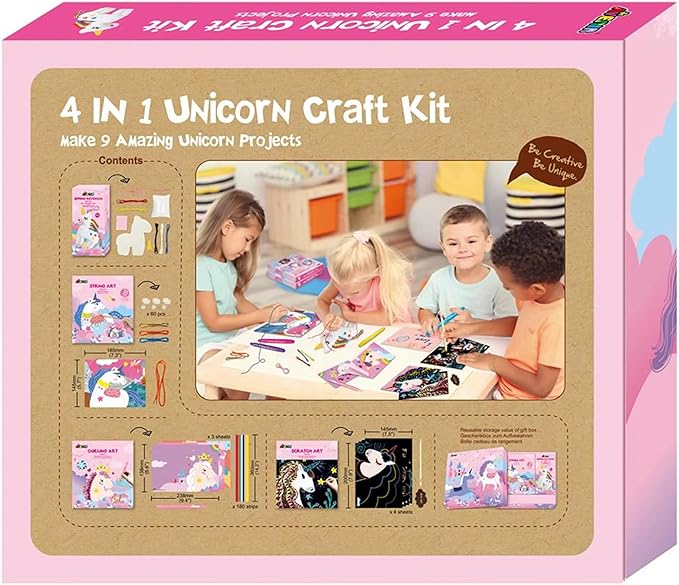 4-in-1 Unicorn Craft Kit (by Avenir)