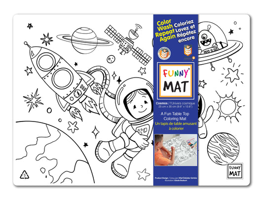Compacted coloring mat - cosmos