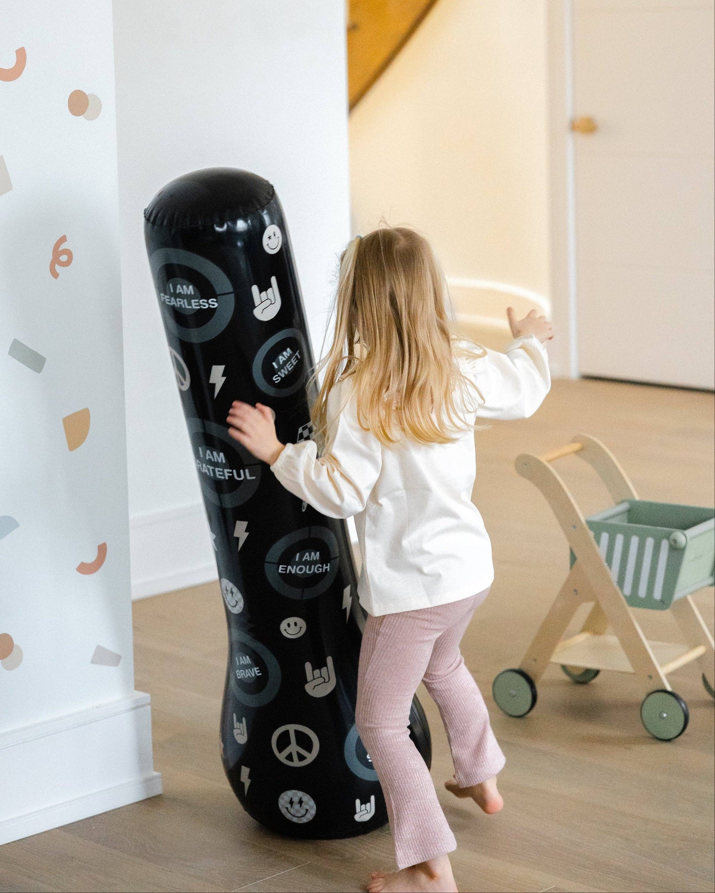 Magic Puncher - Inflatable Punching Bag for Kids with Positive Affirmations