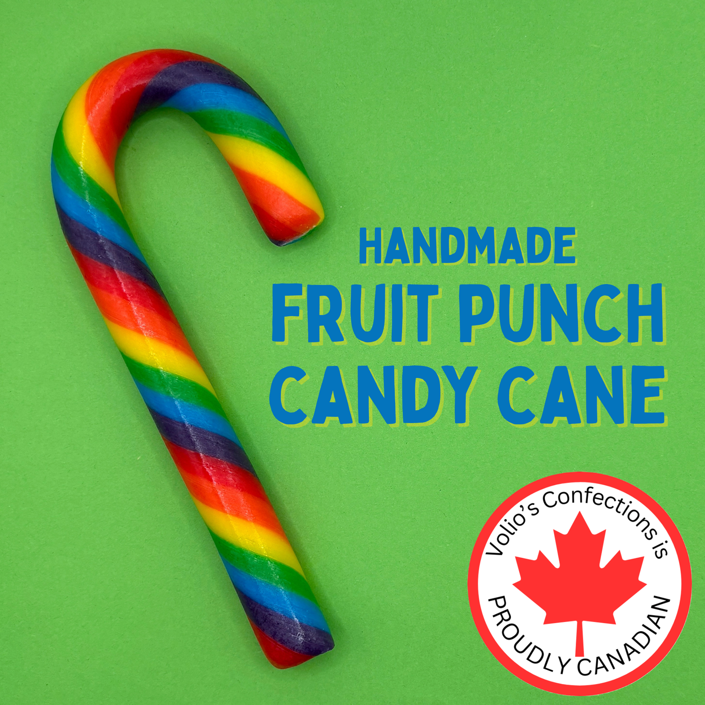 Fruit Punch Large Handmade Candy Canes