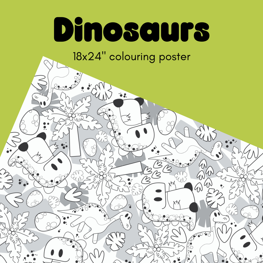 Dinosaurs Mini Colouring Poster