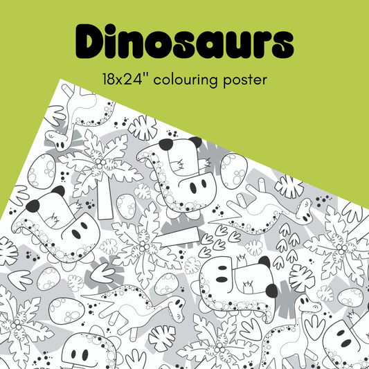 Dinosaurs Mini Colouring Poster