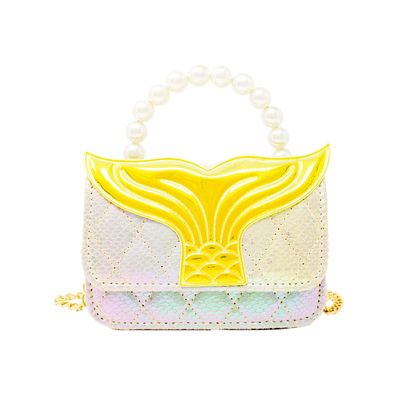 Mermaid Tail Pearl Handle Bag