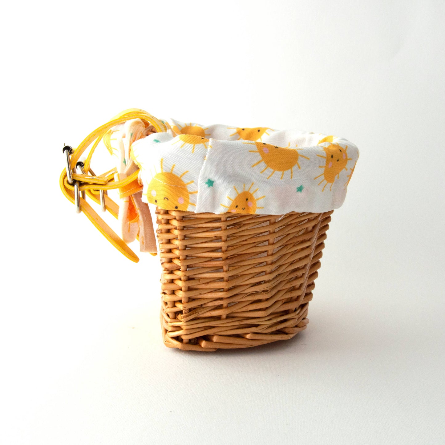 Beep Kids Wicker Basket with Cute Sunshine Liner ☀️