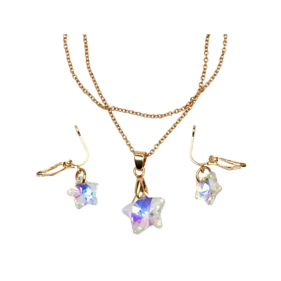 Great Pretenders - Boutique Holographic Star Necklace with ring or earrings