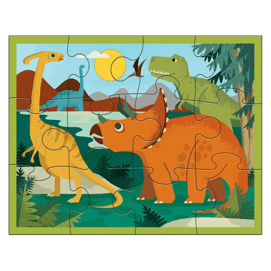 Dinosaur Park Pouch Puzzle  12 piece