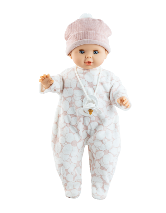 Alex & Sonia doll - Pink pajamas with white flowers - Paola Reina