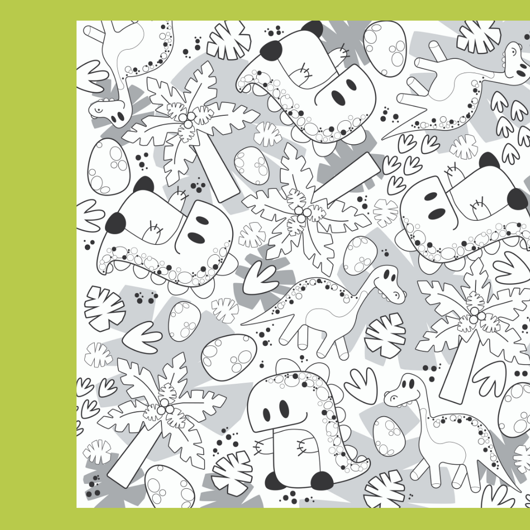 Dinosaurs Mini Colouring Poster