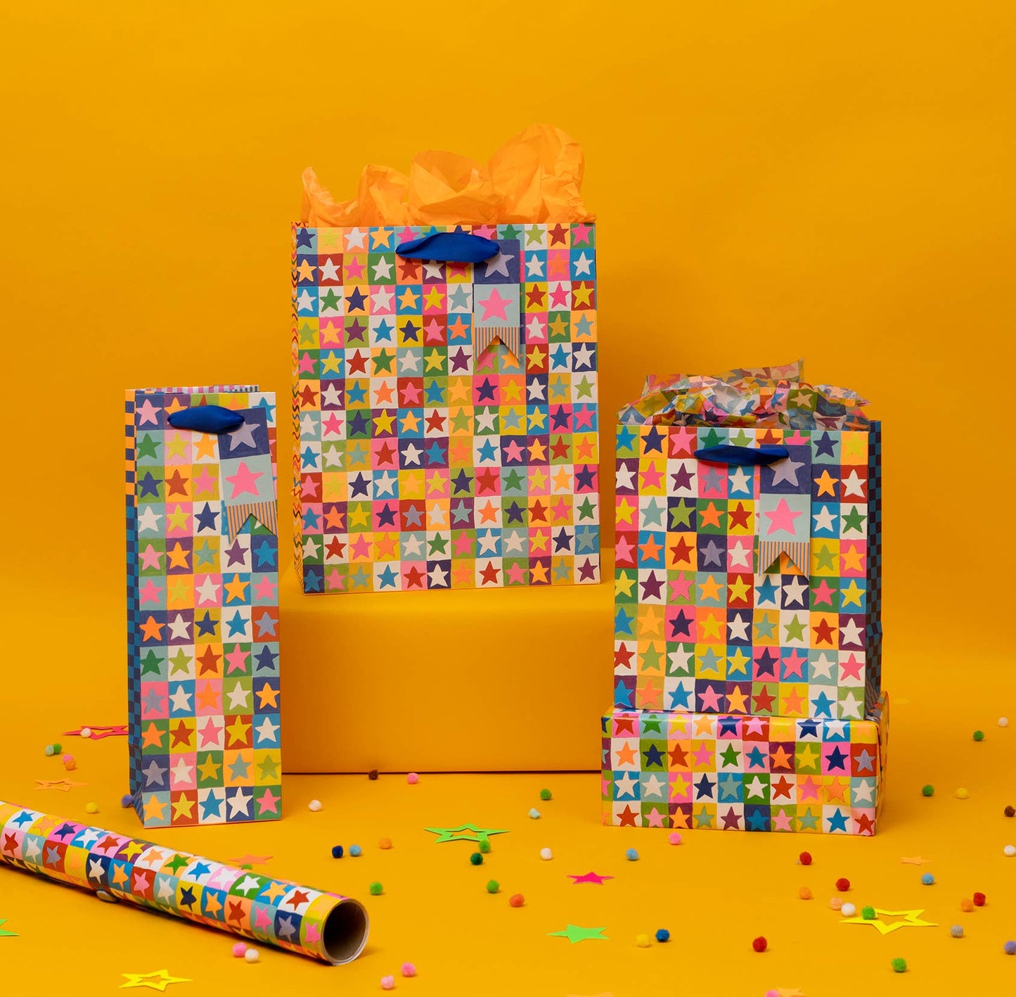 Tissue Patterned Starry Stack