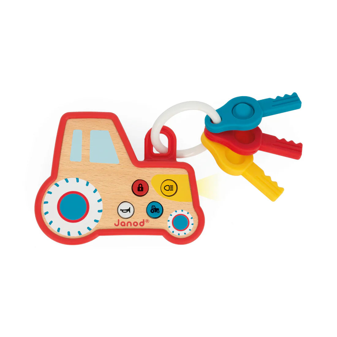 Janod Tractor Key Ring-The Farm